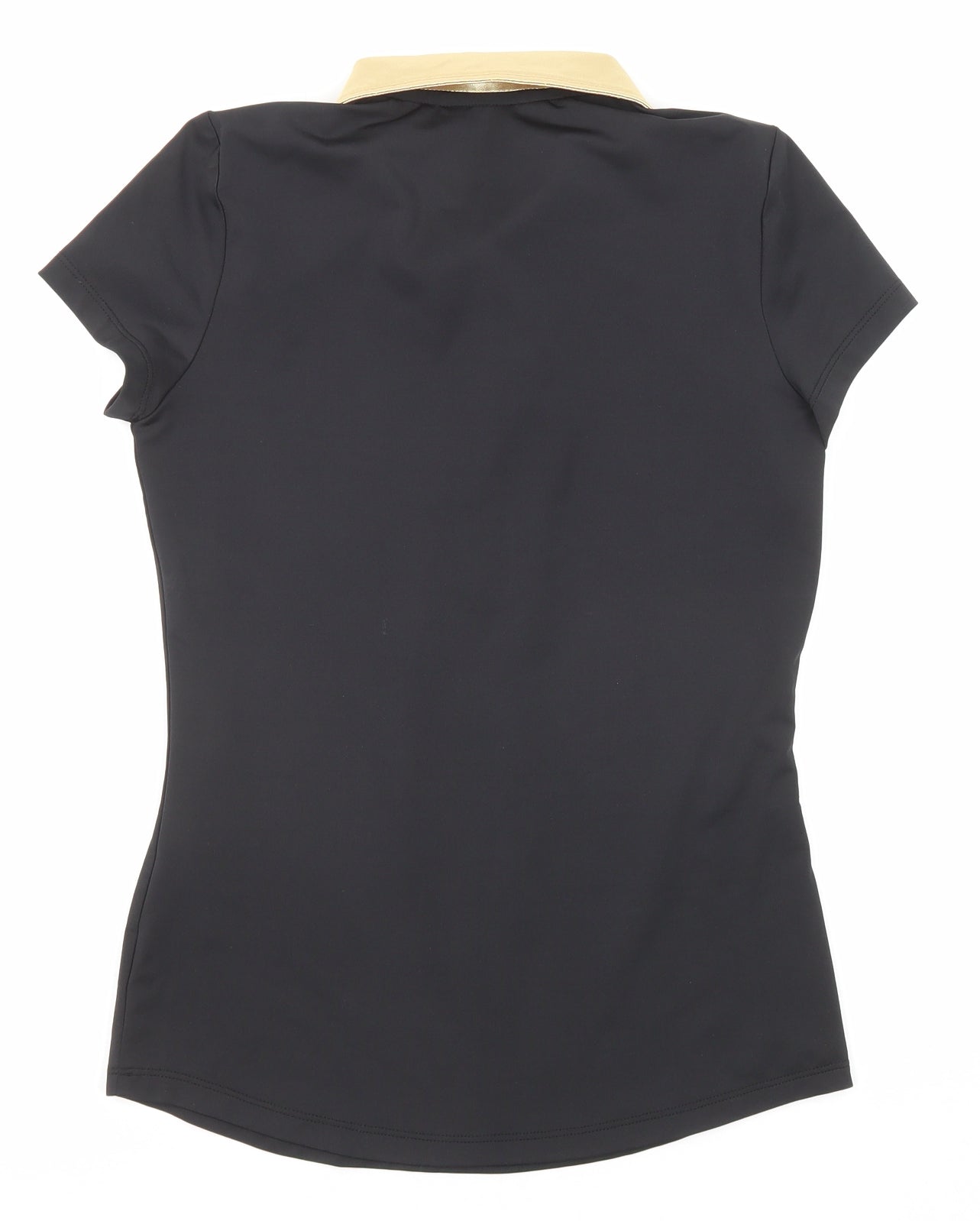 le coq sportif Womens Black Polyester Basic Polo Size S Collared - Golf