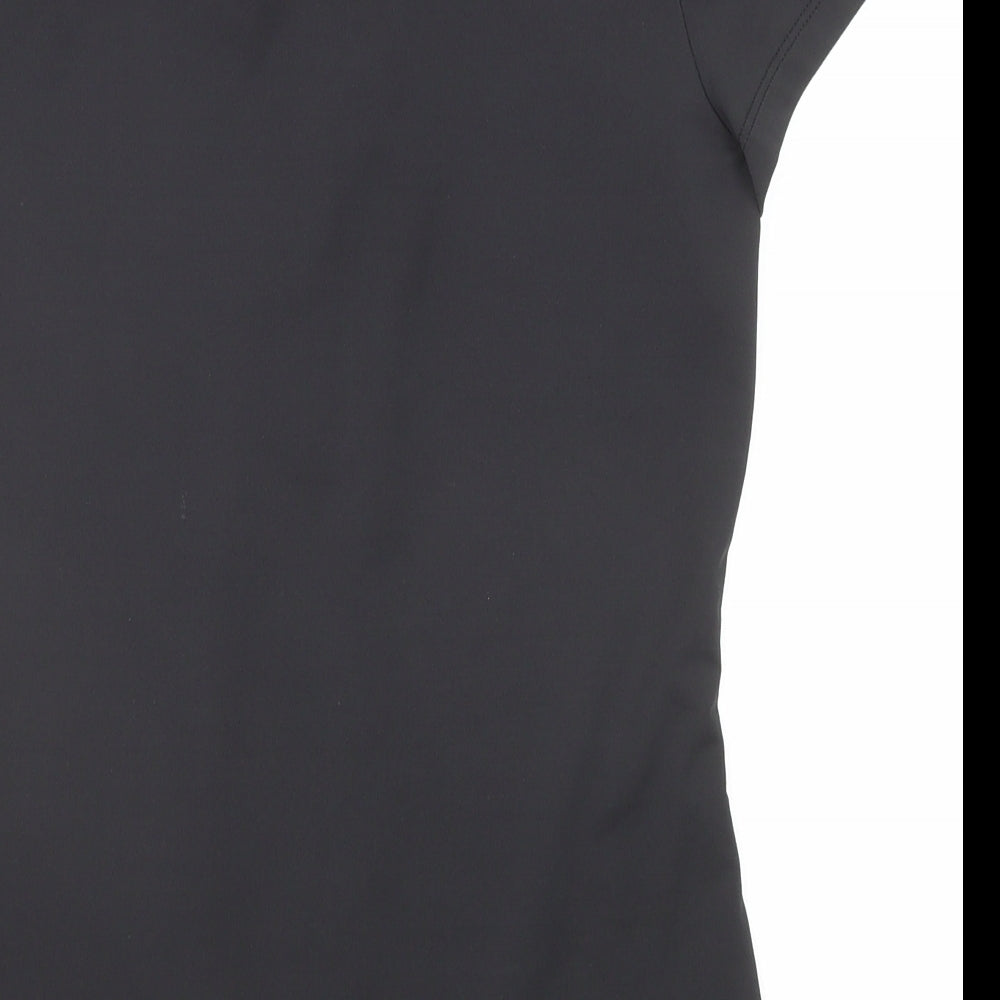le coq sportif Womens Black Polyester Basic Polo Size S Collared - Golf