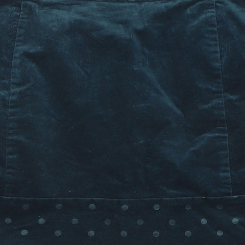 White Stuff Womens Green Polka Dot Cotton A-Line Skirt Size 16 Zip