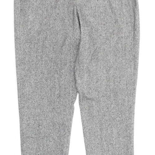 Derriere Womens Grey Acrylic Chino Trousers Size 30 in Regular Zip