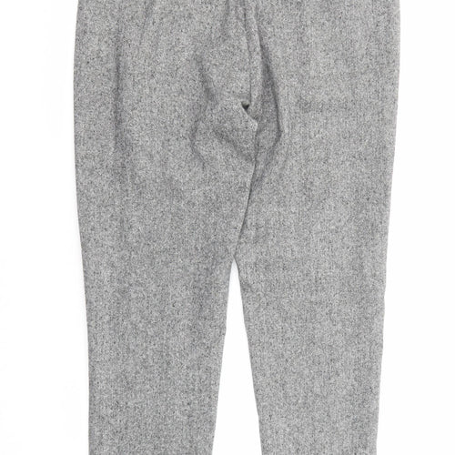 Derriere Womens Grey Acrylic Chino Trousers Size 30 in Regular Zip