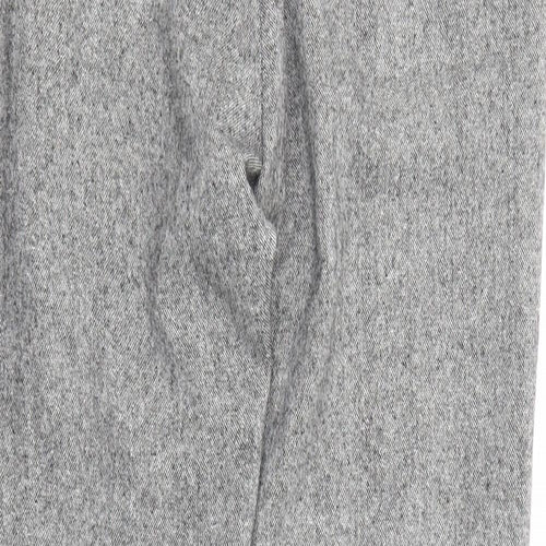 Derriere Womens Grey Acrylic Chino Trousers Size 30 in Regular Zip