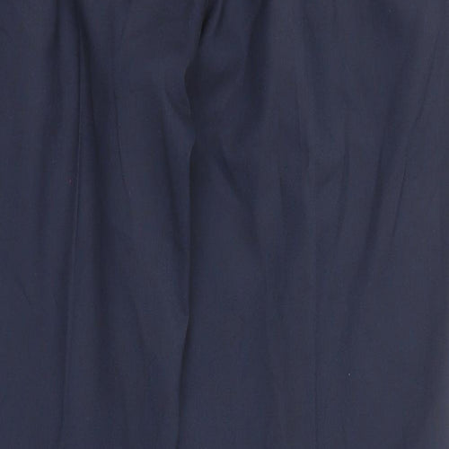 Ventura Mens Blue Polyester Dress Pants Trousers Size 36 in Slim Zip