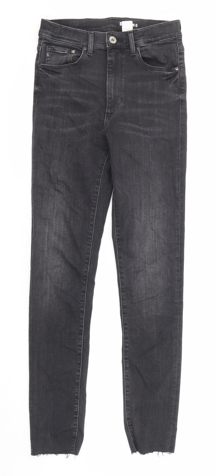 H&M Womens Black Cotton Skinny Jeans Size 27 in L32 in Regular Zip