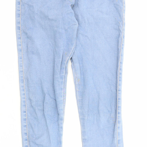 Missguided Womens Blue Cotton Jegging Jeans Size 8 L25 in Regular Zip - Waist 21 inches
