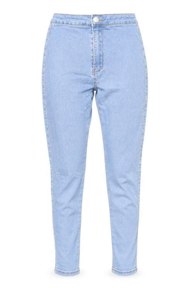 Missguided Womens Blue Cotton Jegging Jeans Size 8 L25 in Regular Zip - Waist 21 inches