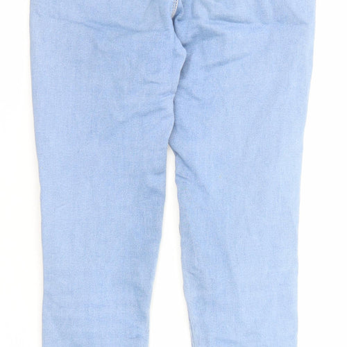 Missguided Womens Blue Cotton Jegging Jeans Size 8 L25 in Regular Zip - Waist 21 inches