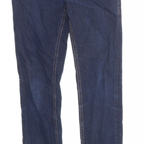 NEXT Mens Blue Cotton Skinny Jeans Size 26 in L29 in Regular Zip