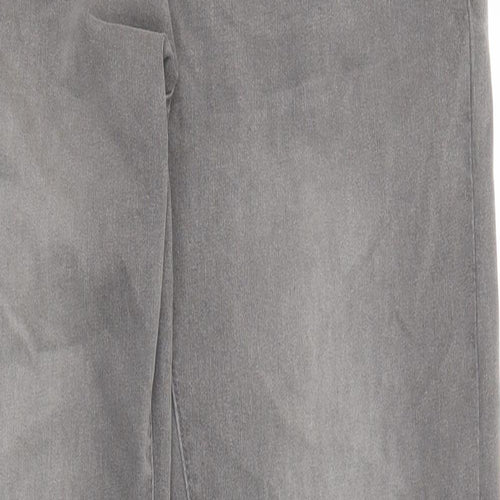 Maniere De Voir Womens Grey Cotton Skinny Jeans Size 10 L30 in Regular Zip