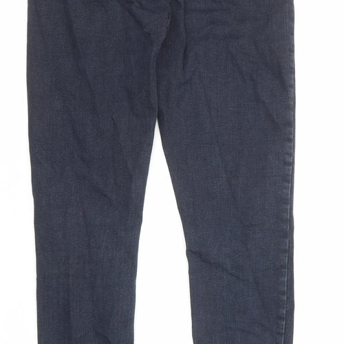 ASOS Womens Blue Cotton Skinny Jeans Size 28 in L32 in Regular Zip
