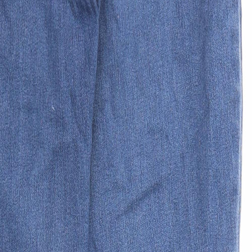 Missguided Womens Blue Cotton Skinny Jeans Size 8 L28 in Regular Zip