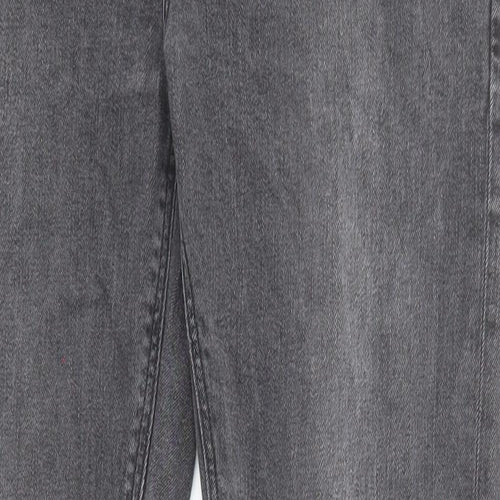 ASOS Mens Grey Cotton Skinny Jeans Size 32 in L32 in Regular Zip