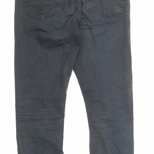 Topshop Womens Black Cotton Skinny Jeans Size 28 in L28 in Regular Zip