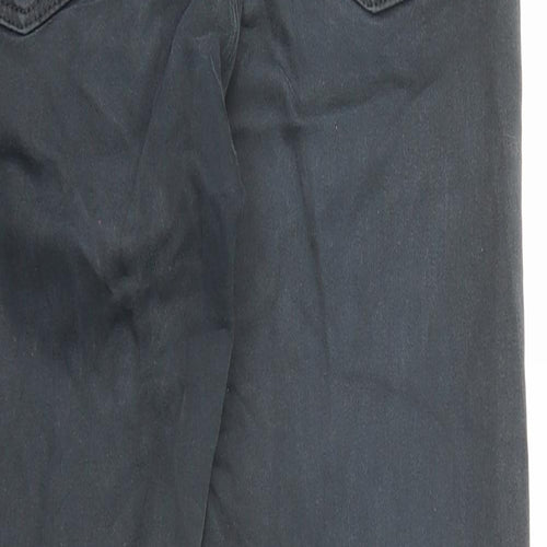 Topshop Womens Black Cotton Skinny Jeans Size 28 in L28 in Regular Zip