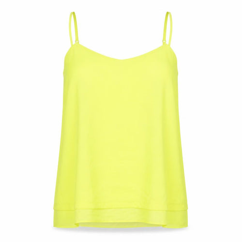 Warehouse Womens Yellow Viscose Camisole Tank Size 16 V-Neck