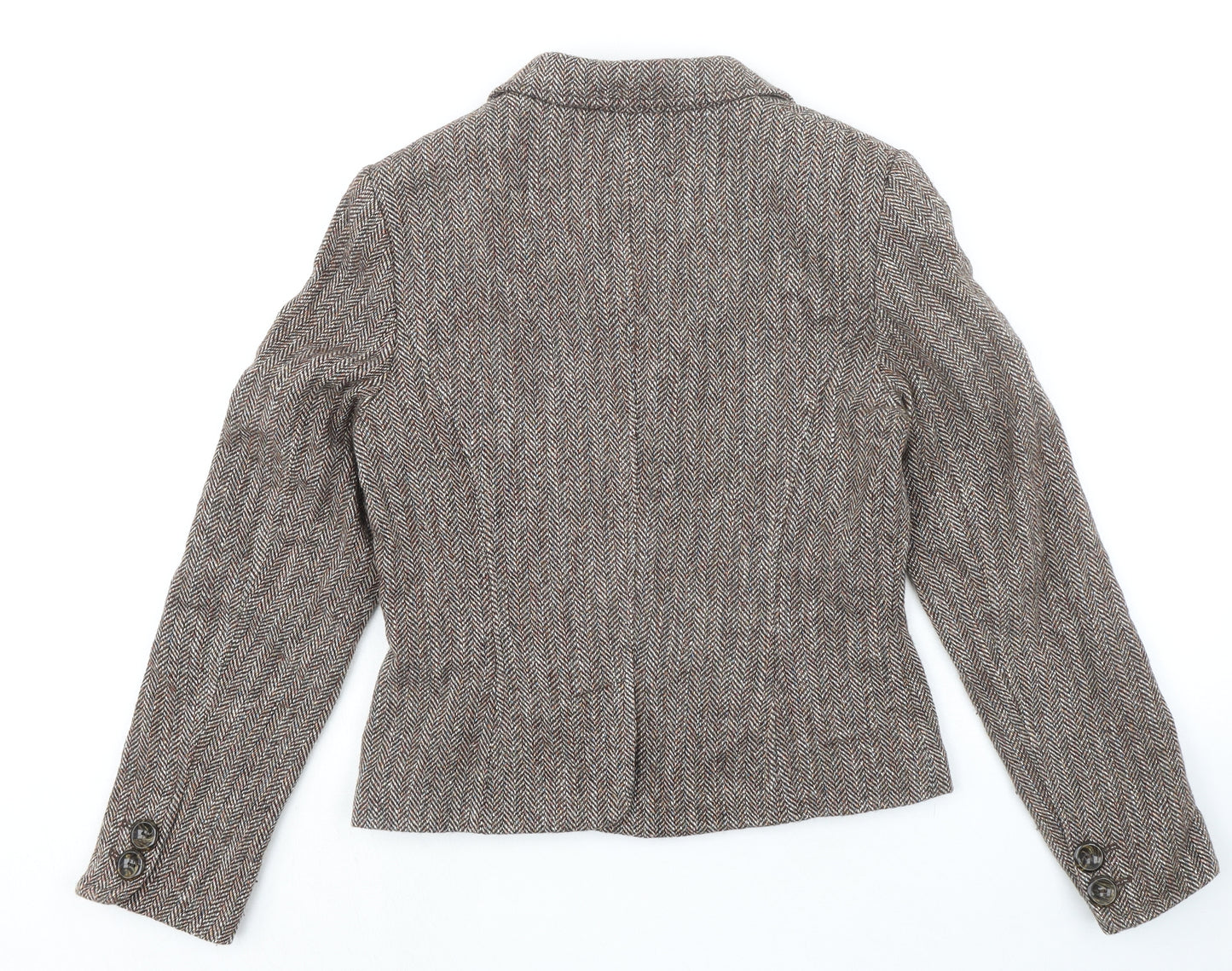 Per Una Womens Multicoloured Wool Jacket Blazer Size 10