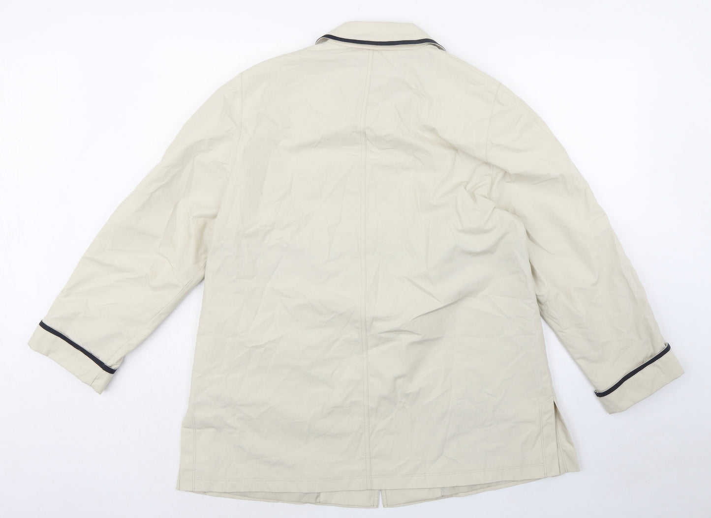 Berkertex Womens Beige Jacket Size 14 Button