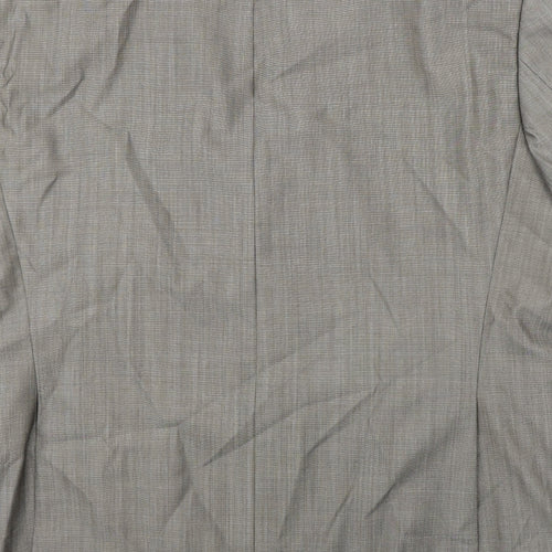 Benvenuto Mens Beige Wool Jacket Suit Jacket Size 44 Regular