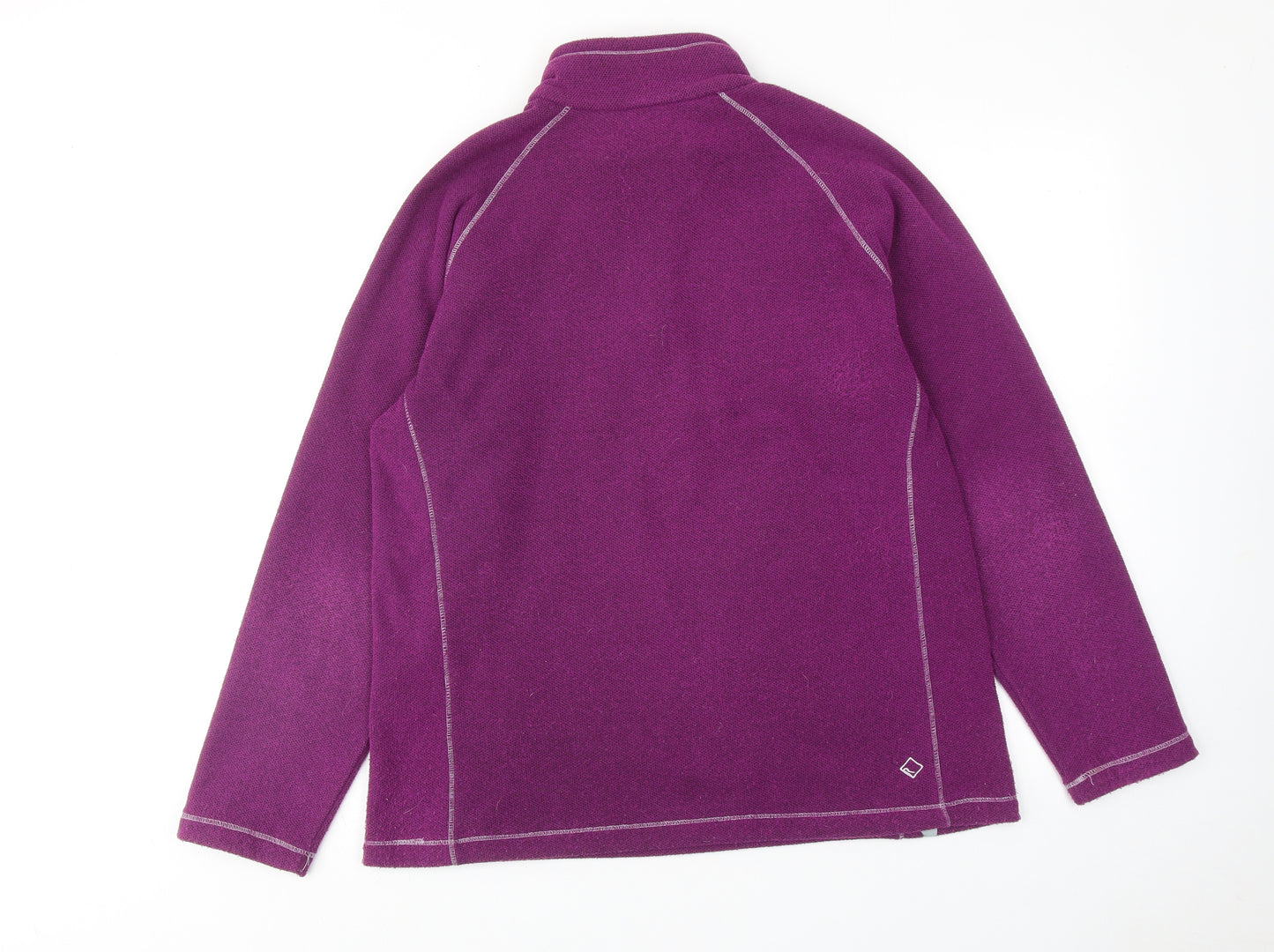 Regatta Womens Purple Polyester Pullover Sweatshirt Size 14 Zip