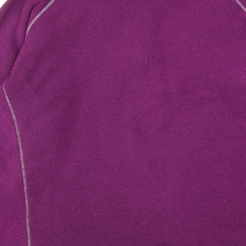 Regatta Womens Purple Polyester Pullover Sweatshirt Size 14 Zip