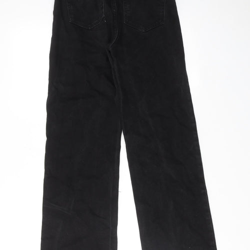 Denim & Co. Womens Black Cotton Bootcut Jeans Size 6 Regular Zip