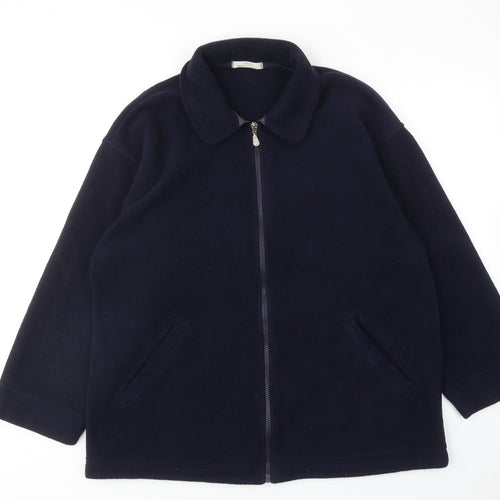 Marks and Spencer Womens Blue Jacket Size 12 Zip