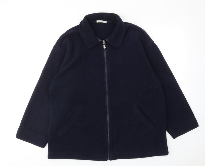 Marks and Spencer Womens Blue Jacket Size 12 Zip