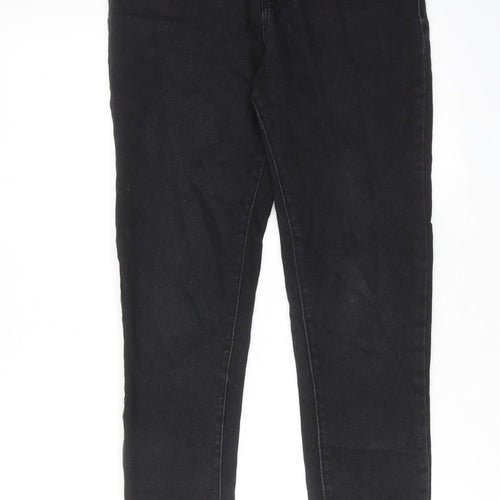 Denim & Co. Womens Black Cotton Skinny Jeans Size 12 L29 in Regular Zip
