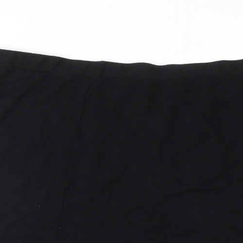 Bonmarché Womens Black Viscose Swing Skirt Size 24