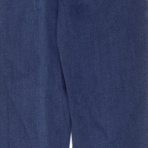 Marks and Spencer Womens Blue Cotton Skinny Jeans Size 10 L30 in Regular Zip