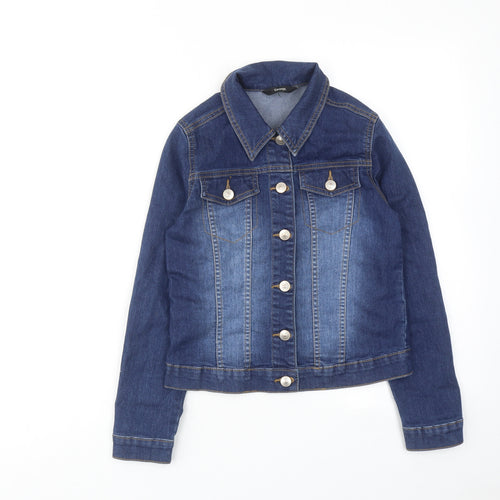 George Girls Blue Jacket Size 10-11 Years Button