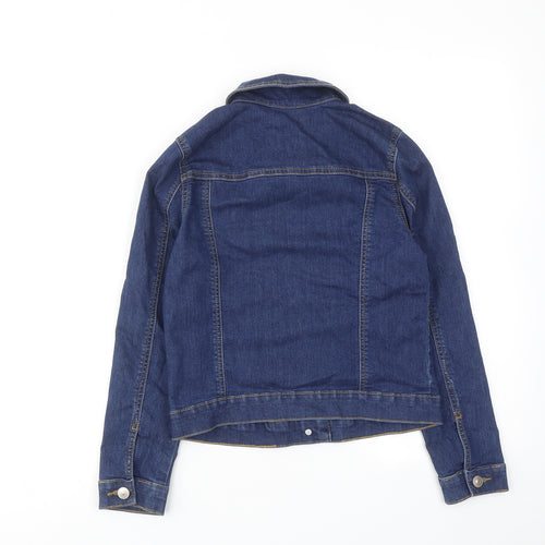 George Girls Blue Jacket Size 10-11 Years Button
