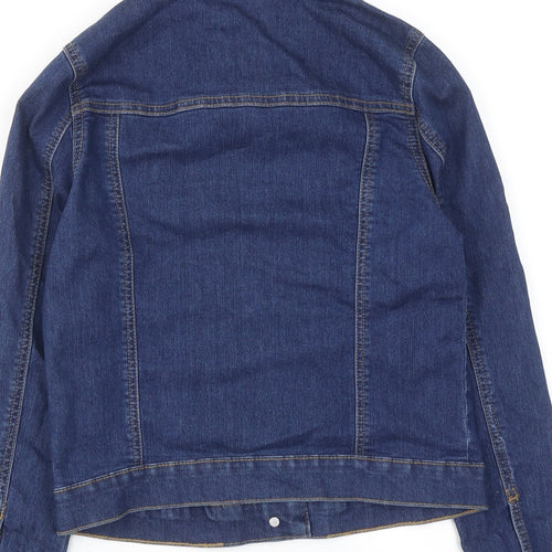 George Girls Blue Jacket Size 10-11 Years Button