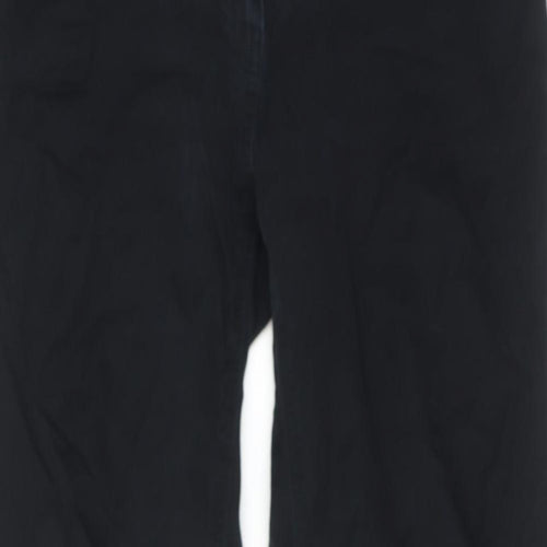 Precis Womens Black Cotton Bootcut Jeans Size 10 L28 in Regular Zip