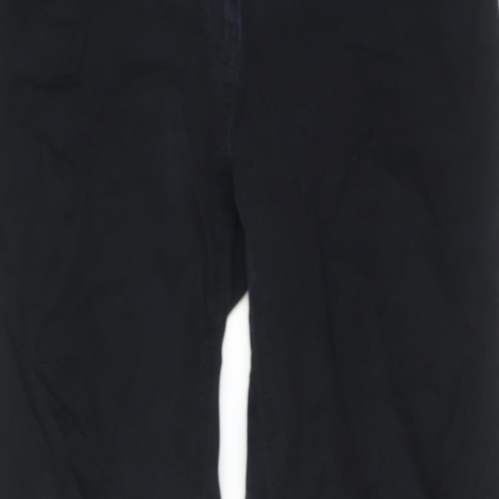 Precis Womens Black Cotton Bootcut Jeans Size 10 L28 in Regular Zip