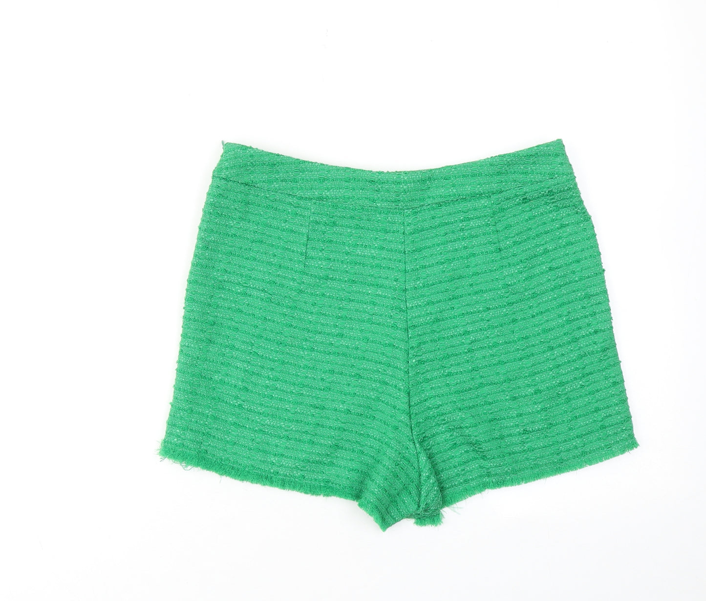 Zara Womens Green Polyester Skort Size M L3 in Regular Zip