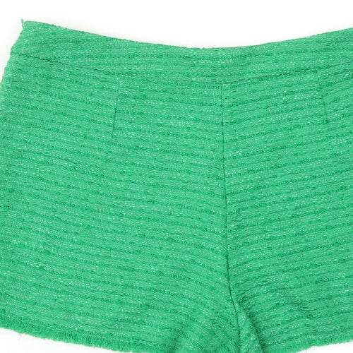 Zara Womens Green Polyester Skort Size M L3 in Regular Zip