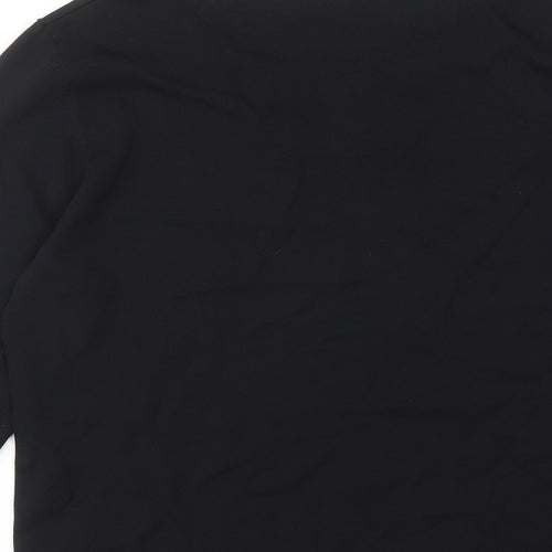 Basler Womens Black Round Neck Viscose Pullover Jumper Size 16