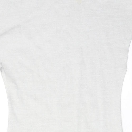 Zara Womens Grey Viscose Shift Size L Mock Neck Pullover