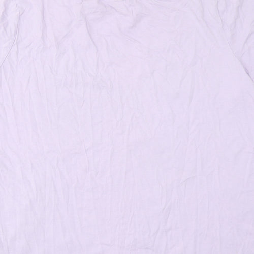 Powerpuff Girls Womens Purple Cotton Basic T-Shirt Size 14 Round Neck