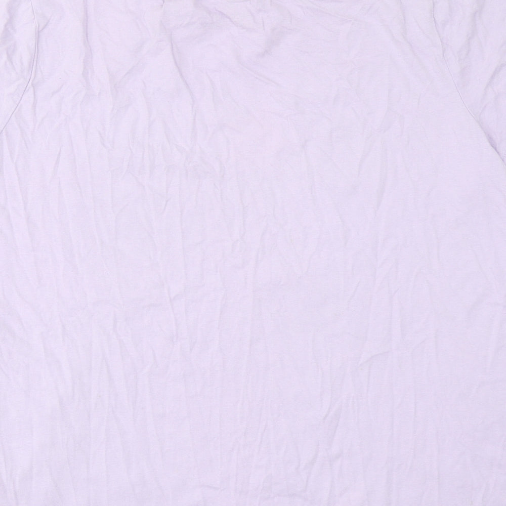 Powerpuff Girls Womens Purple Cotton Basic T-Shirt Size 14 Round Neck