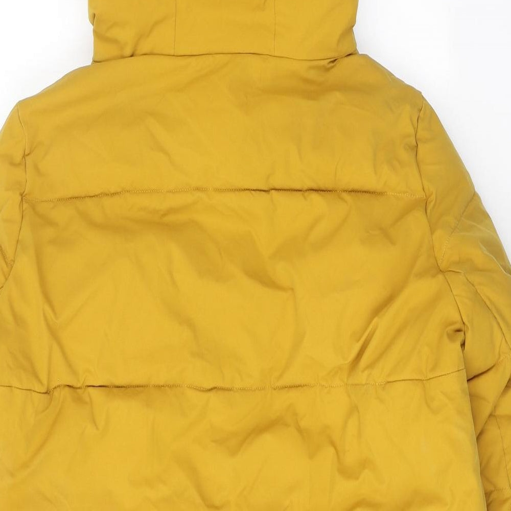 Towmy Mens Yellow Parka Coat Size XL Zip