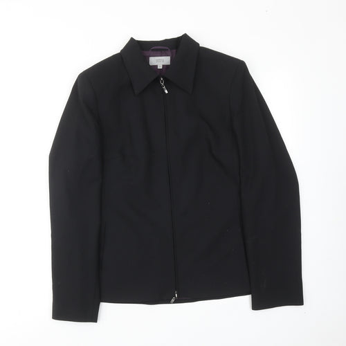 Marks and Spencer Womens Black Jacket Size 12 Zip