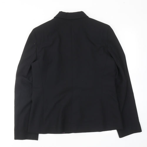Marks and Spencer Womens Black Jacket Size 12 Zip