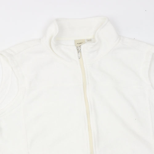 Cotton Traders Womens White Gilet Jacket Size 22 Zip