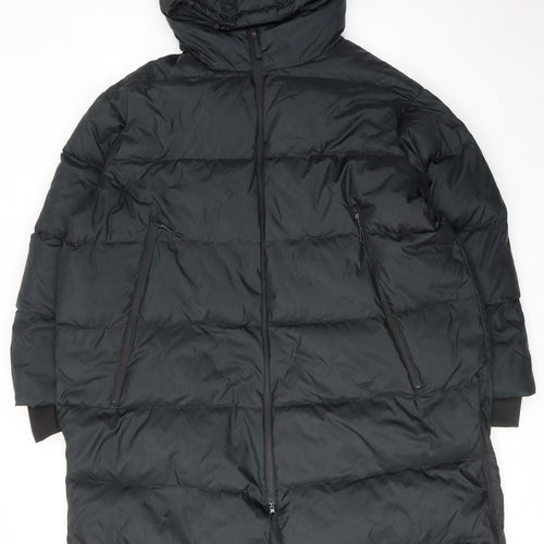 GOODMOVE Womens Black Puffer Jacket Coat Size 8 Zip