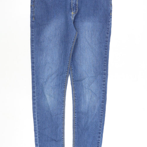 Rica Lewis Womens Blue Cotton Skinny Jeans Size 14 L28 in Slim Zip