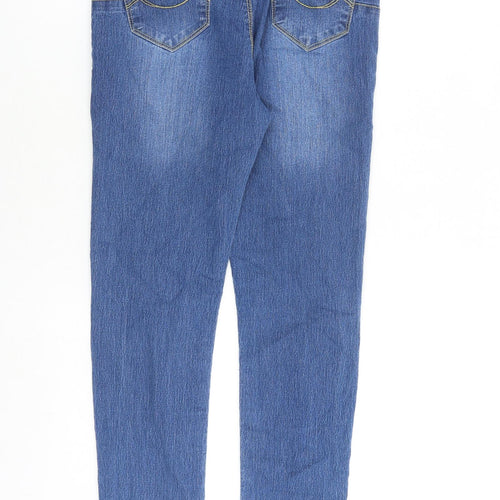 Rica Lewis Womens Blue Cotton Skinny Jeans Size 14 L28 in Slim Zip