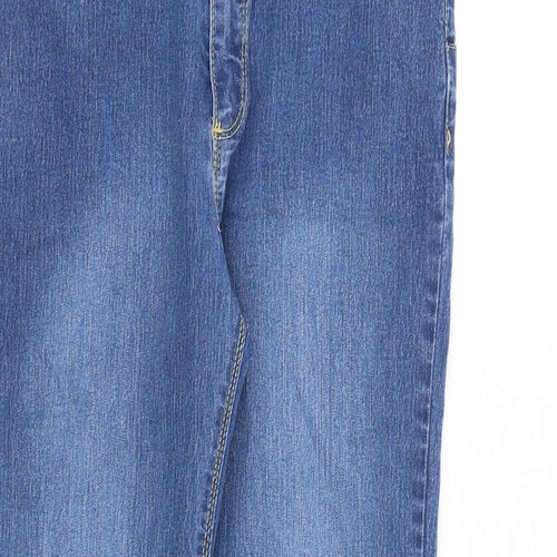 Rica Lewis Womens Blue Cotton Skinny Jeans Size 14 L28 in Slim Zip