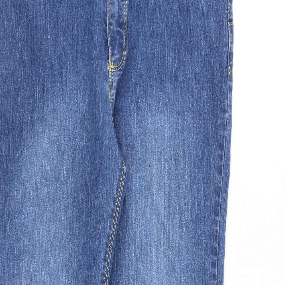 Rica Lewis Womens Blue Cotton Skinny Jeans Size 14 L28 in Slim Zip